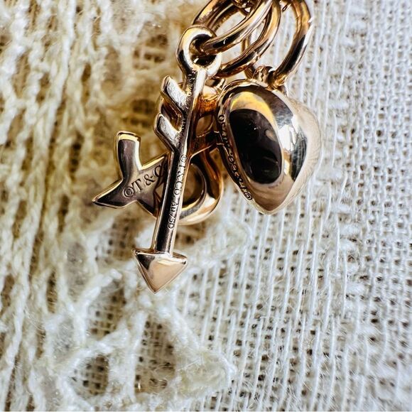 Tiffany & Co Love and Arrow Pendant Necklace in 18k Rose Gold, 16-18" - Picture 6 of 8